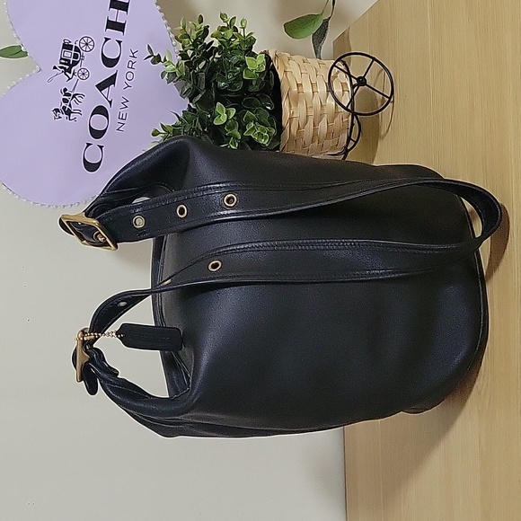 Coach Duffle Sac C8P-9085 COSTA RICA BLACK LEATHER BAG 🖤 - Picture 1 of 16